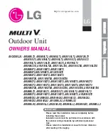 Предварительный просмотр 1 страницы LG ARUN100LT2 Owner'S Manual