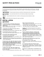 Preview for 4 page of LG ARWN038GA2 Installation Operation & Maintenance