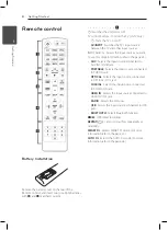 Предварительный просмотр 8 страницы LG ARX10 Owner'S Manual