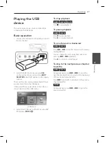 Предварительный просмотр 27 страницы LG ARX5500 Owner'S Manual