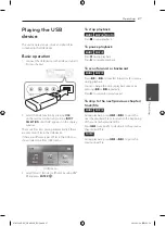 Предварительный просмотр 27 страницы LG ARX8500 Owner'S Manual