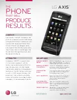 Preview for 1 page of LG AS740 Specifications