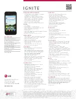 Preview for 2 page of LG AS855 Specifications