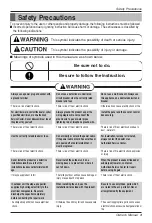 Preview for 3 page of LG ASNW2465DH0 Owner'S Manual