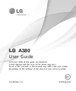 LG AT&T A380 User Manual preview