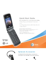 LG AT&T Trax Quick Start Manual preview