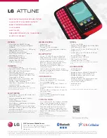 Preview for 2 page of LG ATTUNE Specifications