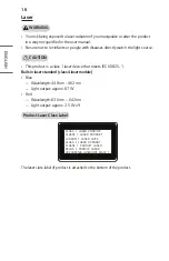 Preview for 16 page of LG AU810PW-EU Owner'S Manual