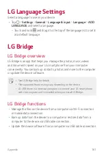 Preview for 163 page of LG Aurora Black 128GB User Manual