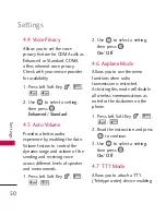 Preview for 52 page of LG AX140 User Manual