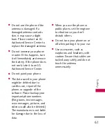 Preview for 63 page of LG AX140 User Manual