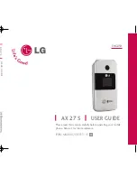 LG AX275 User Manual preview