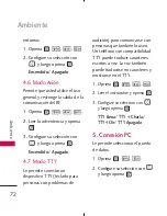 Preview for 74 page of LG AX300 (Spanish) Manual Del Usuario