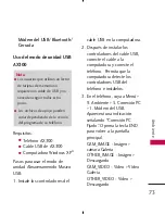 Preview for 75 page of LG AX300 (Spanish) Manual Del Usuario