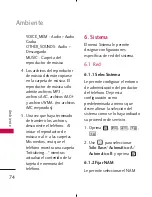 Preview for 76 page of LG AX300 (Spanish) Manual Del Usuario