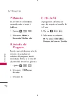 Preview for 78 page of LG AX300 (Spanish) Manual Del Usuario