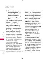 Preview for 94 page of LG AX300 (Spanish) Manual Del Usuario