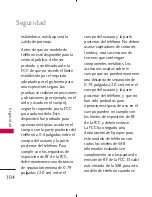 Preview for 106 page of LG AX300 (Spanish) Manual Del Usuario