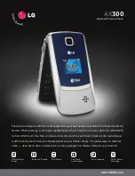 LG AX300 Specifications preview