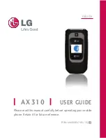 LG AX310 User Manual preview