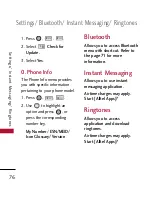 Preview for 78 page of LG AX500 User Manual