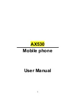 LG ax530 User Manual preview