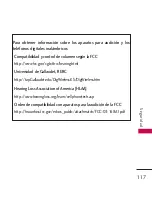 Предварительный просмотр 119 страницы LG AX565 (Spanish) Manual Del Usuario