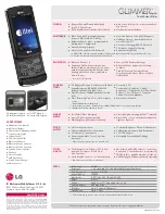 Preview for 2 page of LG AX830 Specifications