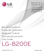 Preview for 1 page of LG B200E User Manual