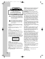 Preview for 2 page of LG BD300 -  Blu-Ray Disc Player Owner'S Manual