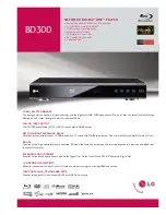 LG BD300 -  Blu-Ray Disc Player Specifications preview