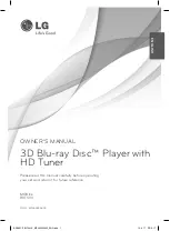 LG BDT590 Owner'S Manual preview