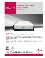 Preview for 1 page of LG BE06LU11 -  Super Multi Brochure