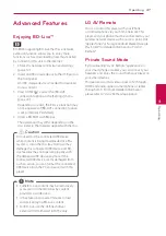 Предварительный просмотр 47 страницы LG BH5140S Owner'S Manual