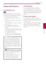 Предварительный просмотр 49 страницы LG BH6530TW Owner'S Manual