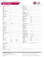 Preview for 2 page of LG BH6720S Specifications