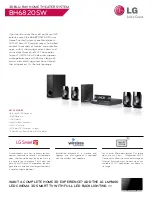 Preview for 1 page of LG BH6820SW Specifications