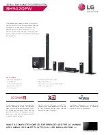 Preview for 1 page of LG BH9420PW Specifications