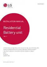 Предварительный просмотр 1 страницы LG BLGRESU10HP Installation Instructions Manual