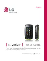 LG Bliss User Manual preview