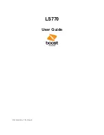 LG Boost Mobile LS770 User Manual preview