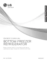 LG BOTTOM FREEZER REFRIGERATOR Owner'S Manual preview