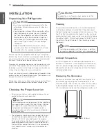 Preview for 10 page of LG BOTTOM FREEZER REFRIGERATOR Owner'S Manual