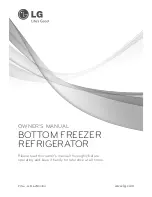 Preview for 1 page of LG BOTTOM FREEZERREFRIGERATOR Owner'S Manual