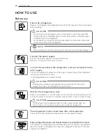 Preview for 22 page of LG BOTTOM FREEZERREFRIGERATOR Owner'S Manual