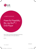 Предварительный просмотр 1 страницы LG BP165 Owner'S Manual