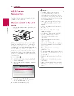 Предварительный просмотр 22 страницы LG BP330 Owner'S Manual