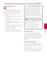 Preview for 47 page of LG BPM54 Owner'S Manual