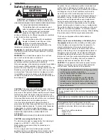 Preview for 2 page of LG BR625T Owner'S Manual