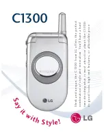 Preview for 1 page of LG C1300 Product Brochure